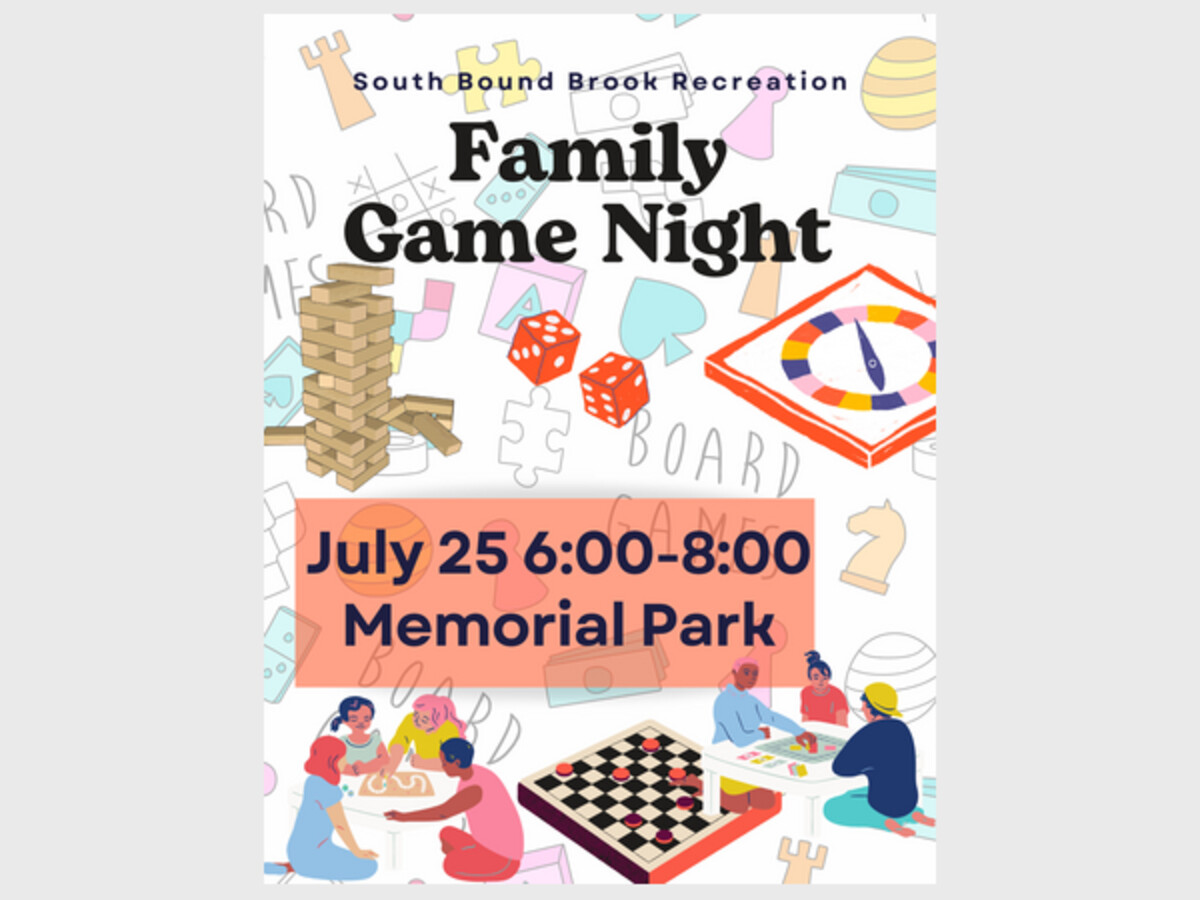 South Bound Brook Recreation Family Game Night Raritan Neighbors NJ