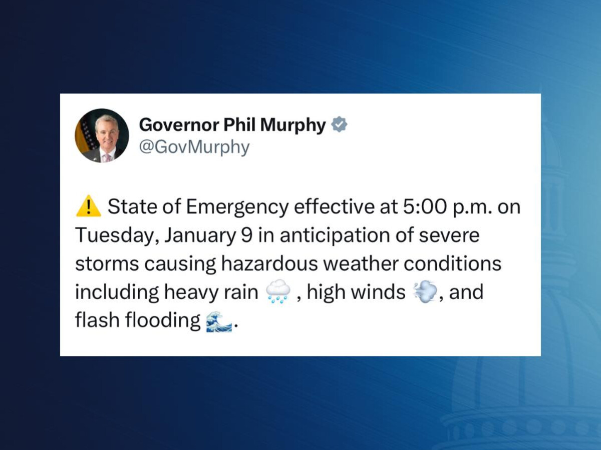 Governor Murphy Declares State Of Emergency In Preparation For Winter ...