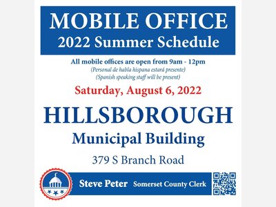 The Somerset County Clerk's Mobile Office Location: Hillsborough