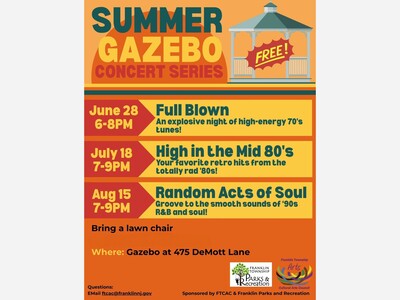 Franklin Township Cultural Arts Council & Parks and Recreation Present: Summer Concert Series 