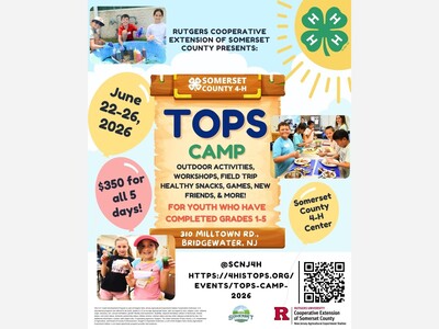 Register Now for Somerset County 4‑H TOPS Camp — June 22–26