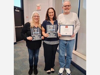 Manville Board of Education Leaders Honored for Elite Certification and Milestone Service by NJSBA