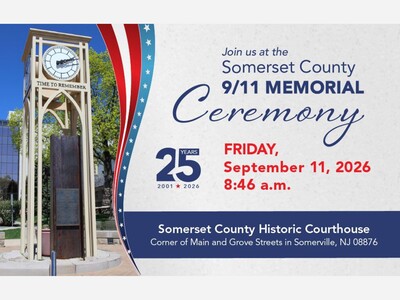 Somerset County to Commemorate  25th Anniversary of September 11