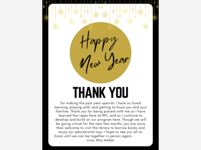 Happy New Year from Miss Amber at RPL