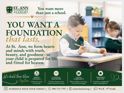 Open House: Now Enrolling Pre K - 8th Grade!