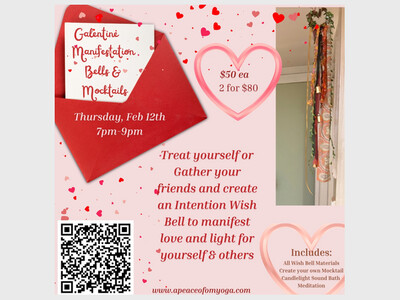 Galentine Manifestation Bells & Mocktails at A Peace of Om Yoga