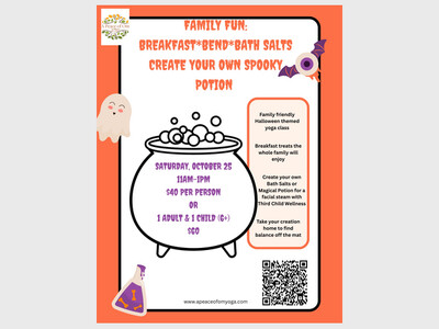 Family fun: Breakfast*Bend*Bath Salts: Create your own spooky potion 