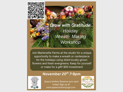 Grow with Gratitude: Holiday  Wreath  Making  Workshop