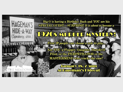 The Meadows Foundation - 1920s Murder Mystery at Hageman's Hideout Speakeasy