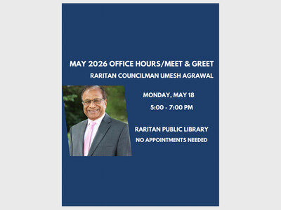Councilman Umesh Agrawal -May office hours/meet-and-greet 