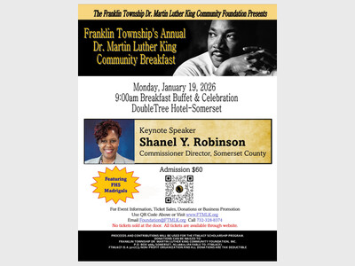 Franklin Township's Annual Dr. Martin Luther King Community Breakfast with Key Note Speaker - Shanel Y. Robinson - Commissioner Director, Somerset County
