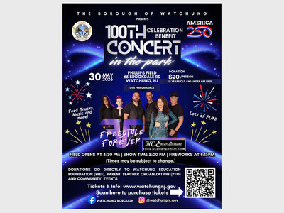 The Borough of Watchung - 100th Concert in the Park | Celebration Benefit | America 250