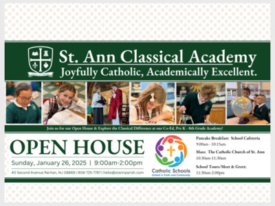 St. Ann Classical Academy Pancake Breakfast and Open House