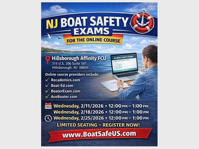 NJ Boat Safety Exam for the Online Course  - Somerset County