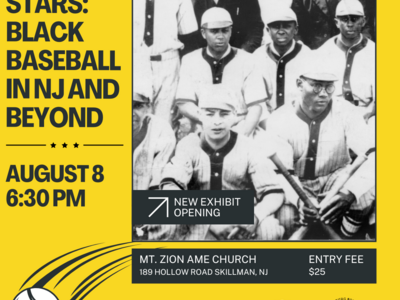 SSAAM to Open “All Stars: Black Baseball in New Jersey and Beyond” this August