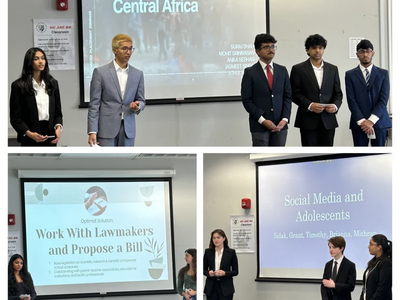 AP Seminar students presented the challenges and then delivered their solutions