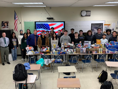 Students at Somerset County Vocational & Technical Schools Collect Supplies for Military and Veterans