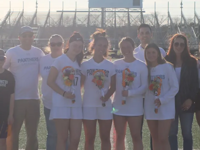 Class of 2024 honored during girls' lacrosse victory against Ridge High School