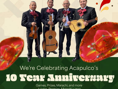 Local Event in May - Acapulco Mexican Restaurant & Bar Celebrates 10 Years in Business