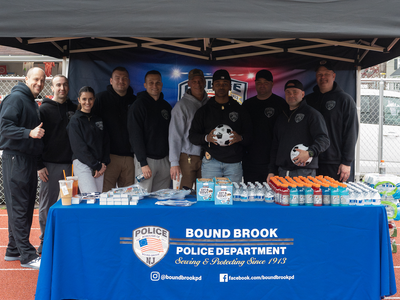 Bound Brook Police Department and  New Jersey Latino American Trooper Society and the Somerset County Prosecutor's Office Kick Off A Soccer Clinic