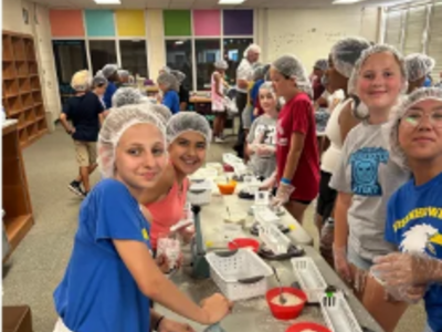 Eisenhower staff and students provided their helping hands to feed the needy