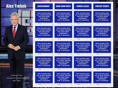   Alex Trebek Featured in USPS Category: STAMPS