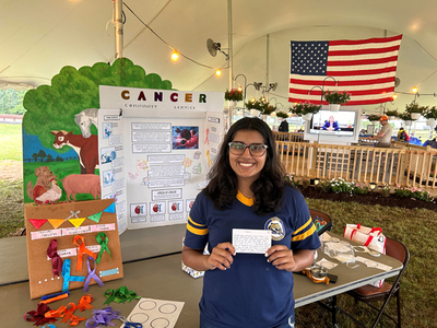 SCVTHS Student Promotes Cancer Awareness at the 4-H Fair