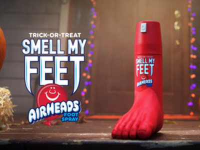   Airheads Debuts Cherry Scented Foot Spray to Protect People from the Smell of Trick-or-Treaters' Feet