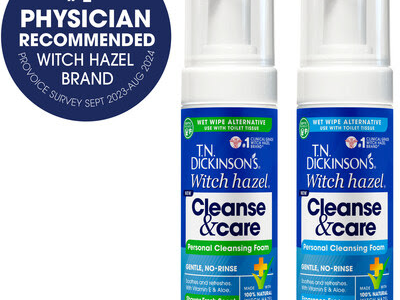 T.N. Dickinson's® Witch Hazel Launches Cleanse & Care Personal Cleansing Foams While Celebrating Fourth Annual National Witch Hazel Day