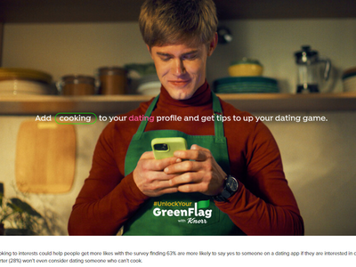 Ahead of Valentine's Day, Knorr® and Tinder® Find Cooking is the Ultimate  Green Flag  to Make Your Dating Profile Stand Out