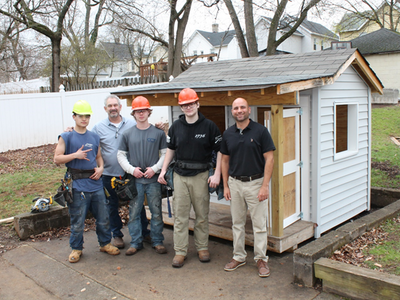 Carpentry Students Build Playhouse for Local Kids