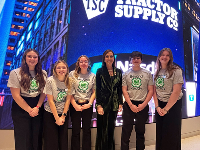 ICYMI - Somerset County 4-H Agricultural Ambassadors Ring Nasdaq Opening Bell
