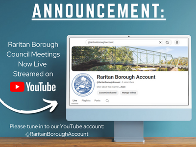 Borough of Raritan Schedules Special Council Meeting and Announces New Mayor