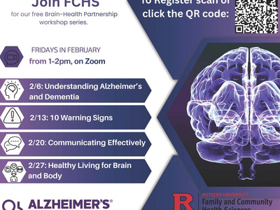 Free Alzheimer’s & Dementia Webinar Series This February with Family & Community Health Sciences (FCHS)