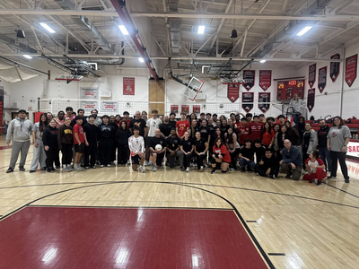 Bound Brook Police Take On Bound Brook High School in Friendly Volleyball Match