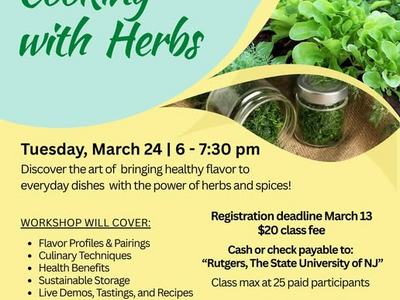 Cooking with Herbs: Healthy Flavor Made Easy with a Hands On Flavorful Workshop in Bridgewater