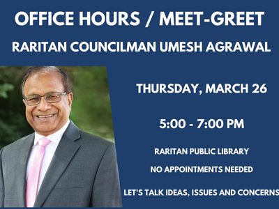  Councilman Umesh Agrawal Announces Next Office Hours
