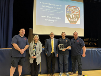  North Branch Volunteer Fire Company Named Midland School’s 2026 Community Organization Volunteer of the Year