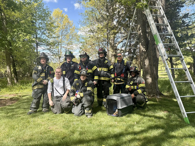  Green Knoll Firefighters Assist Somerset Regional Animal Shelter in Saving Injured Hawk