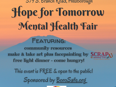 8th Annual HOPE FOR TOMORROW Mental Health & Wellness Fair Set for May 14