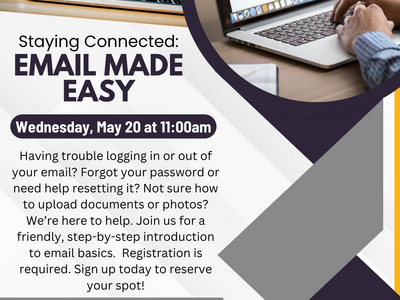 Need Help With Email? Raritan Public Library Got You Covered on May 20th
