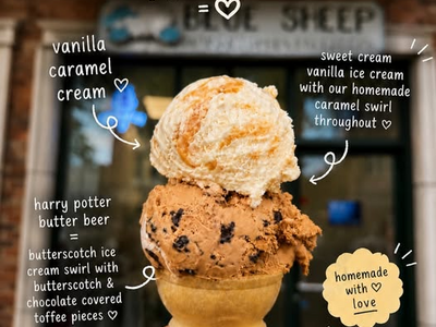 Taste of the Day: Roasted Pistachio Cannoli Ice Cream at Blue Sheep Bake Shop in Somerville