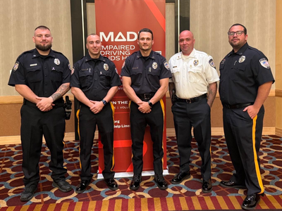 Bound Brook Officers Recognized by MADD for Their Commitment to Preventing Impaired Driving
