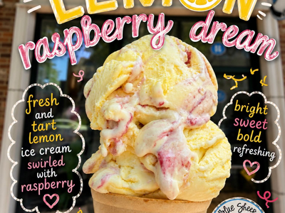 Taste of the Day: Luscious Lemon Raspberry Dream at Blue Sheep Bake Shop in Somerville