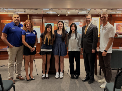 Warren Township Hosts Congressman Tom Kean and the winners of the 2026 Congressional Art Competition