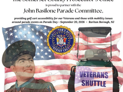 Somerset County Prosecutor’s Office Partners with Basilone Parade Committee to Provide Veterans Shuttle for the 2026 John Basilone Parade