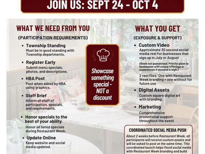 Hillsborough Restaurants: It’s Time to Shine! Register Now for Restaurant Week 2026