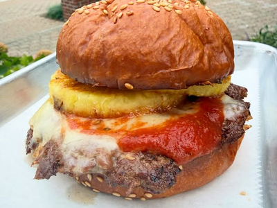 Taste of the Day: Hawaiian Pizza Smash at Turf Surf and Earth at Turf, Surf and Earth in Somerville