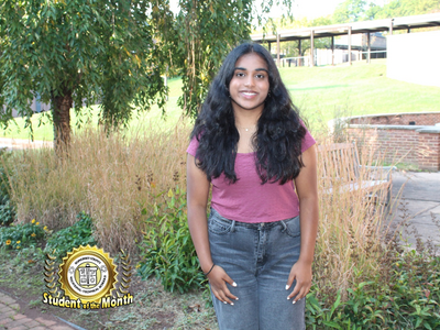 SCVTHS Student of the Month for October 2026 – Priya Hasini Tunuguntla