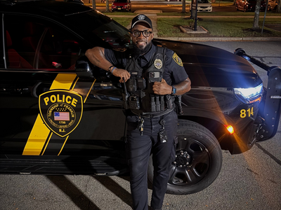 Franklin Township Honors Ofc. Keshawn James as Officer of the Quarter